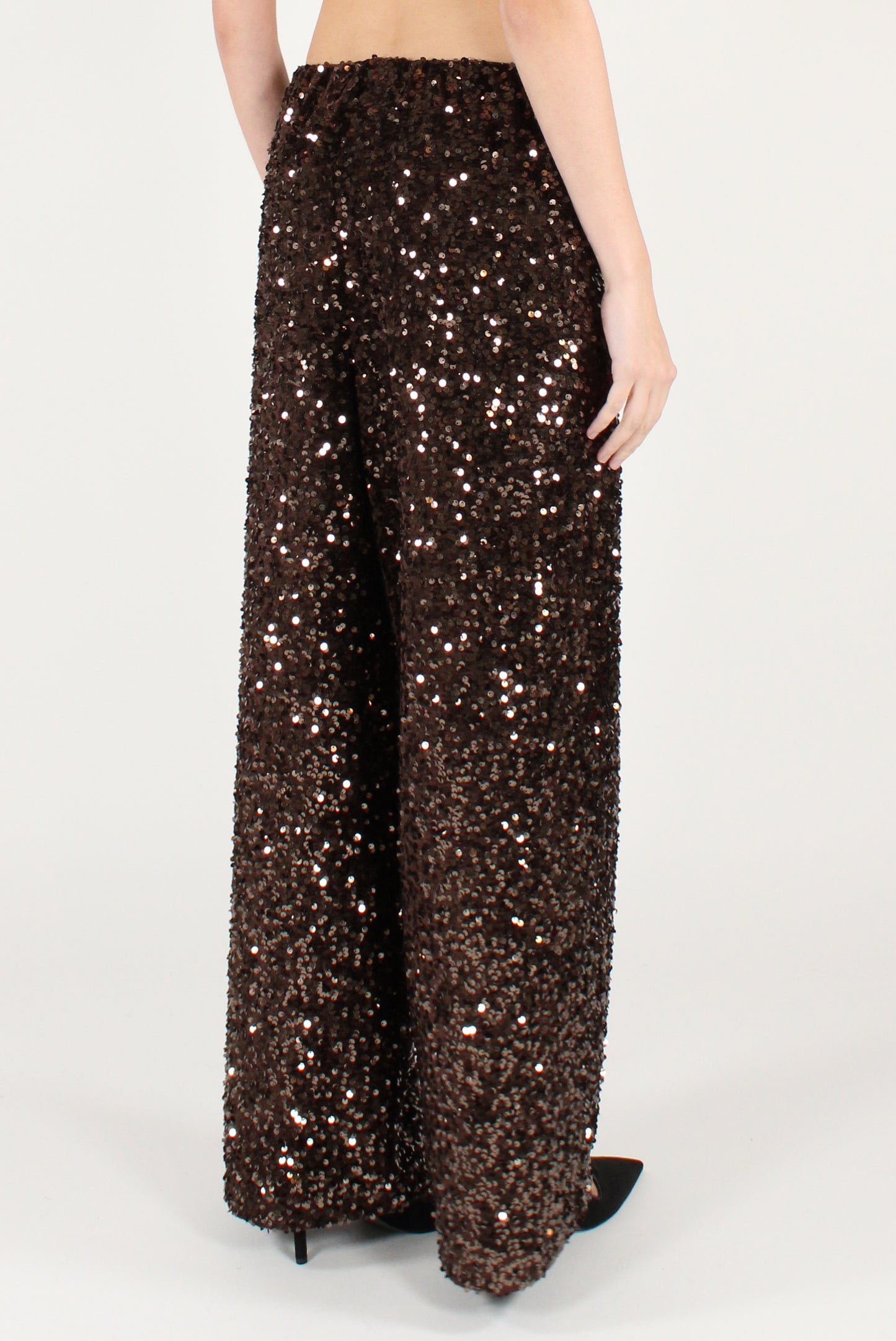 Pantaloni a Palazzo con Paillettes