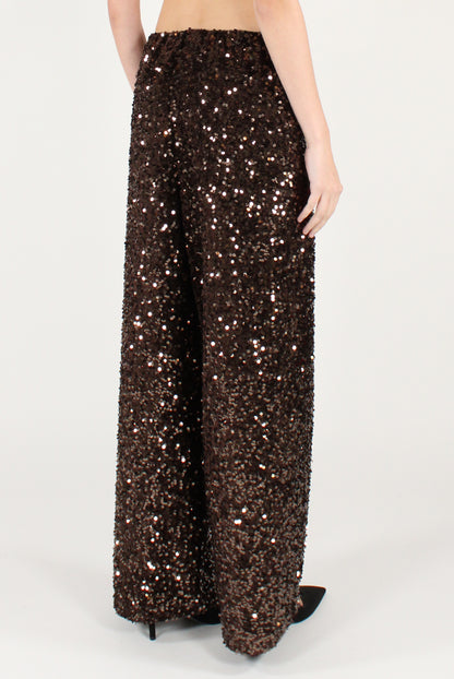 Pantaloni a Palazzo con Paillettes