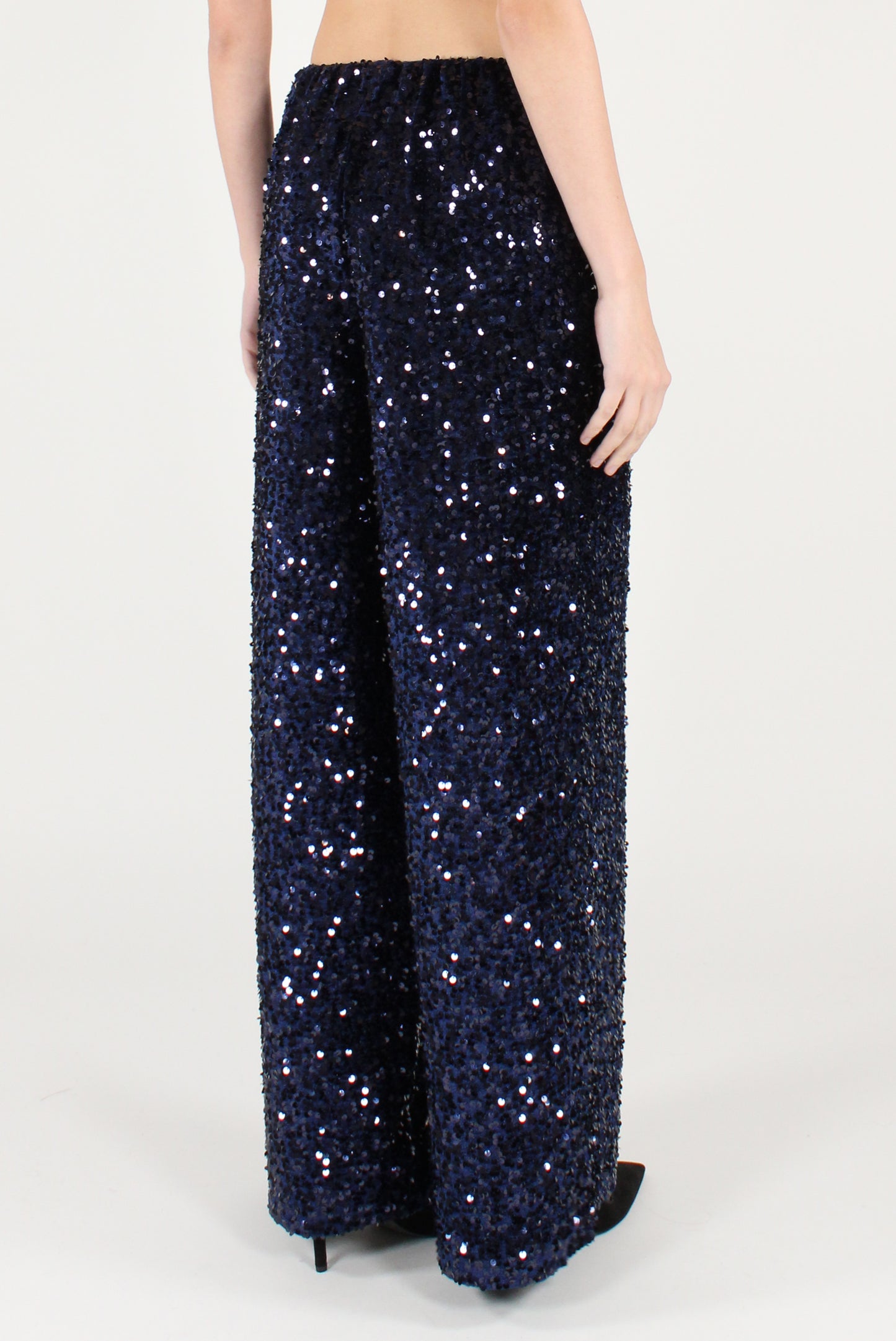 Pantaloni a Palazzo con Paillettes