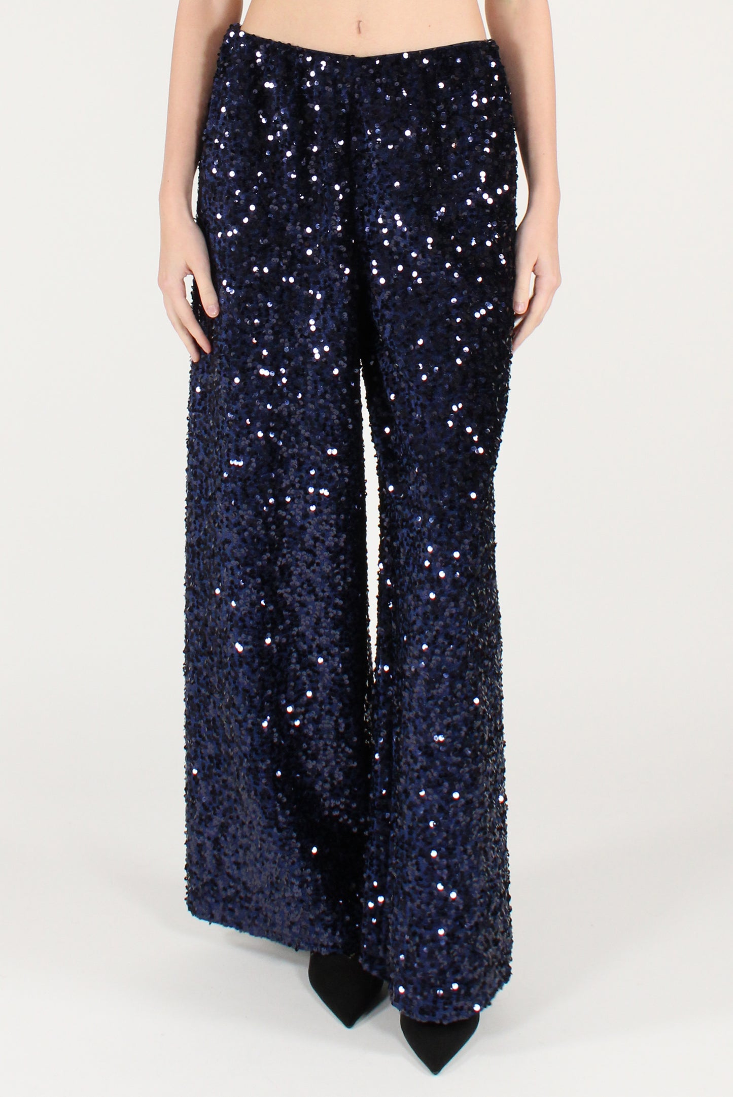Pantaloni a Palazzo con Paillettes
