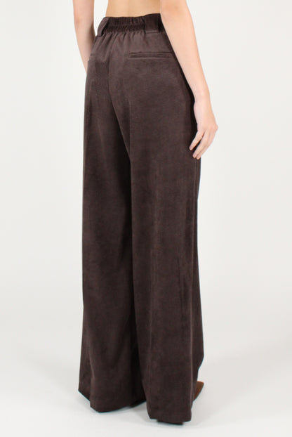 Pantaloni a Palazzo in Velluto a Coste