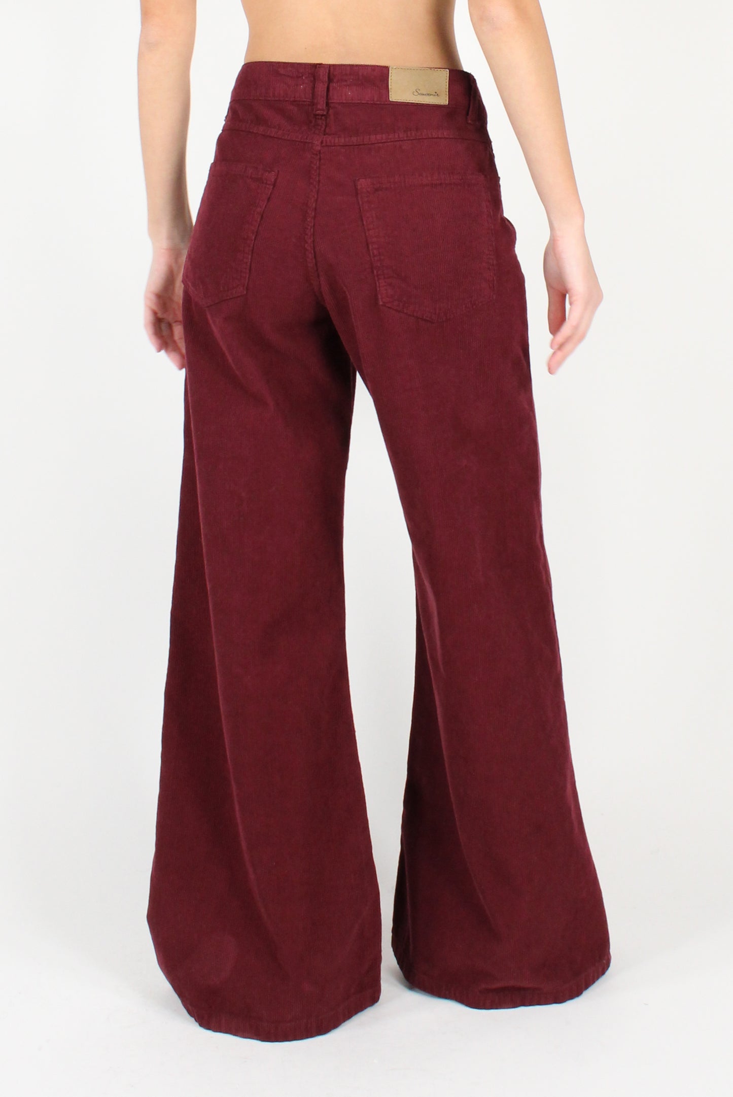 Wide Palazzo Trousers in Corduroy