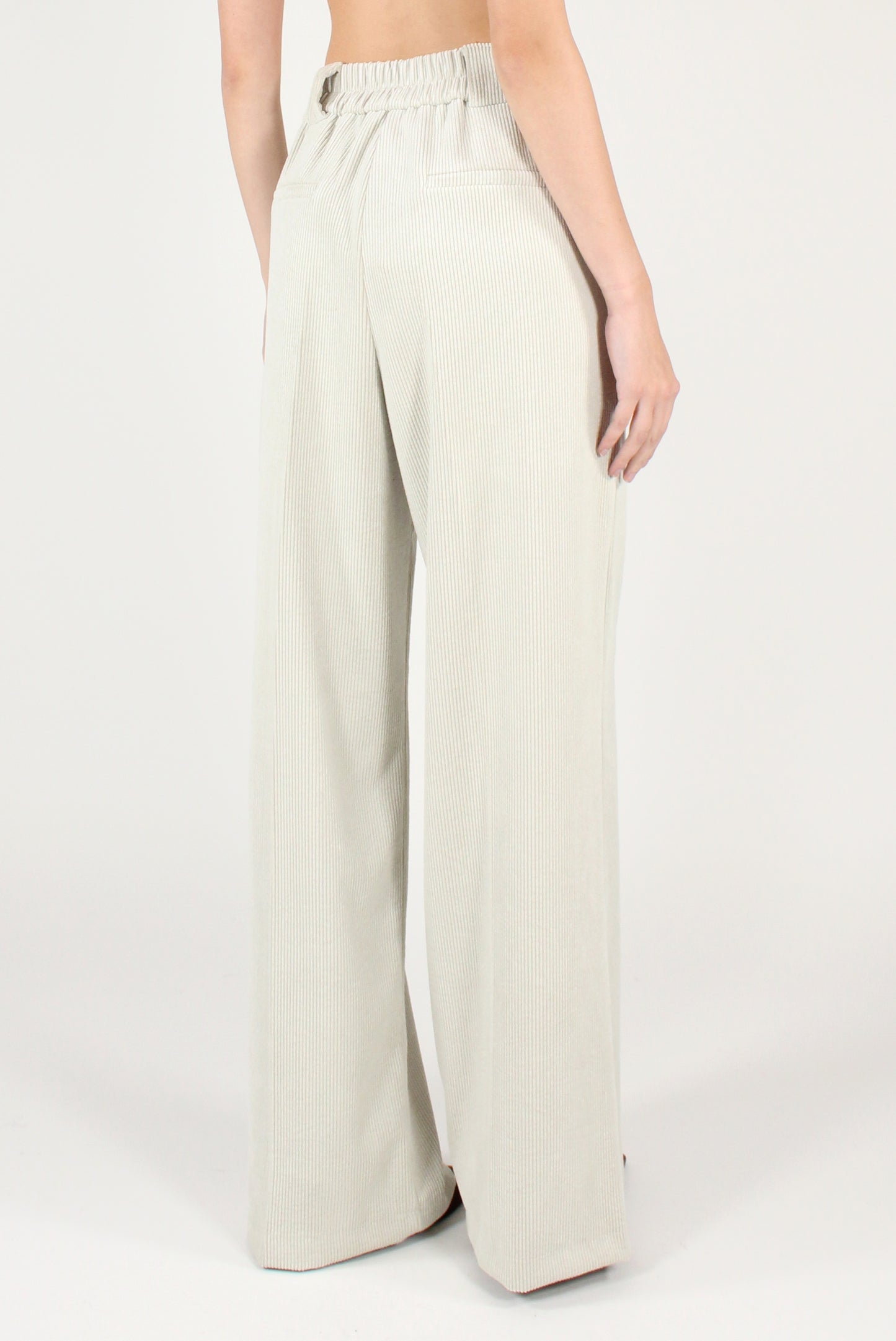 Pantaloni a Palazzo in Velluto a Coste