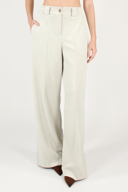 Pantaloni a Palazzo in Velluto a Coste