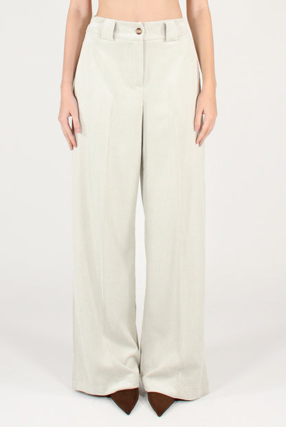 Pantaloni a Palazzo in Velluto a Coste