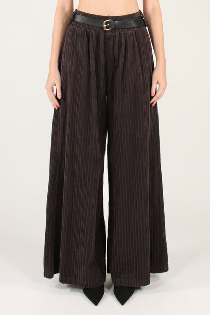 Pantaloni in Velluto a Coste Larghe