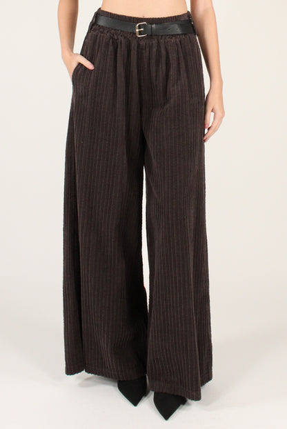 Pantaloni in Velluto a Coste Larghe