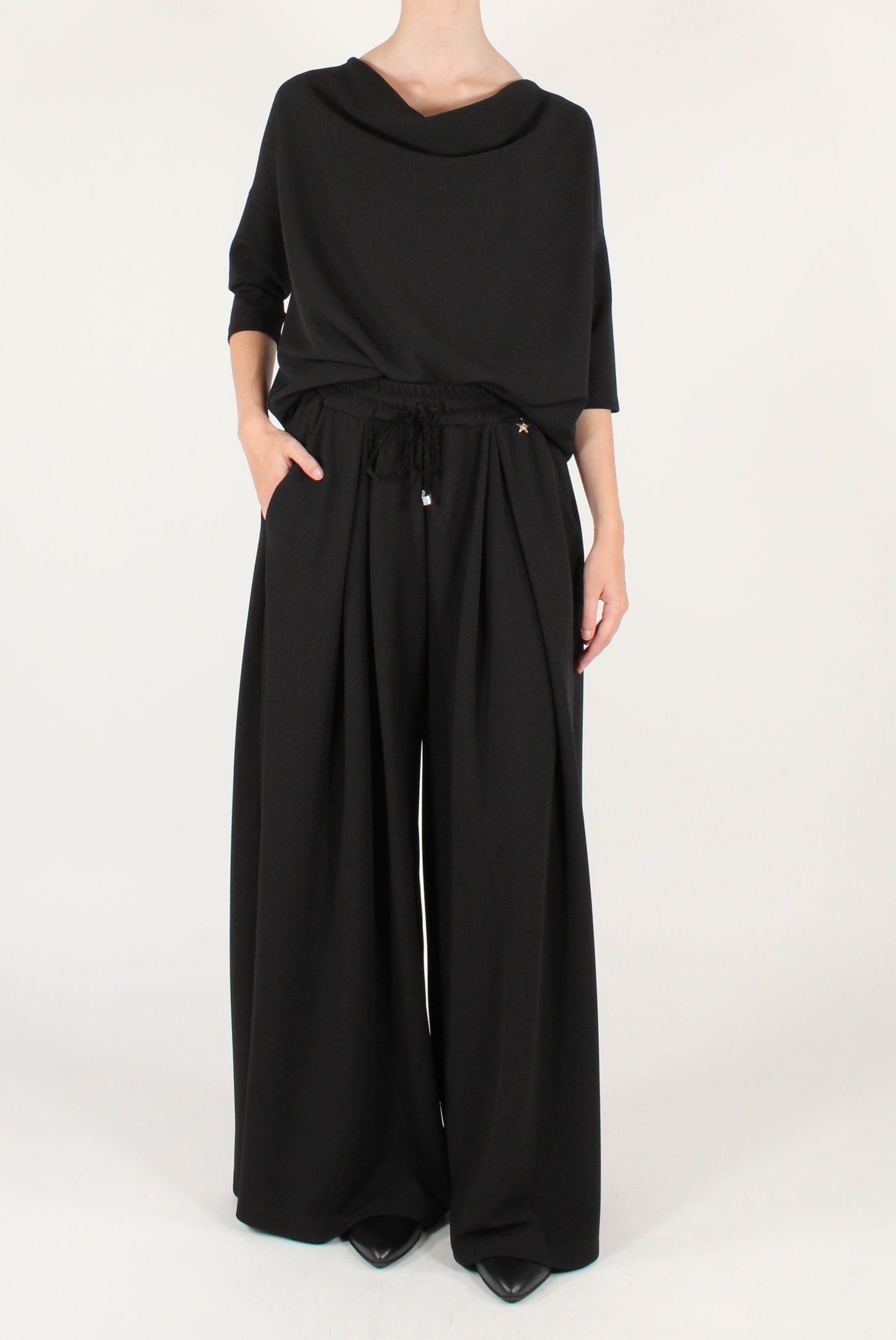 Blusa Over Collo a Cratere