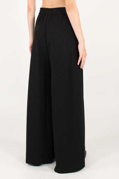 Pantaloni a Palazzo con Pinces ed Elastico