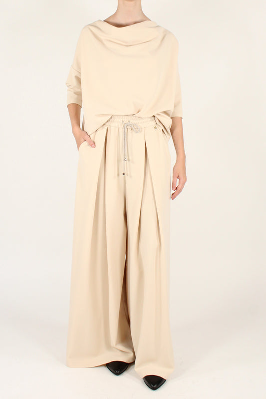 Blusa Over Collo a Cratere