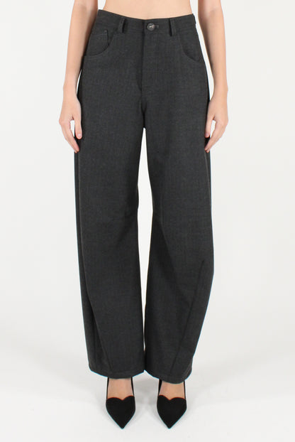 Pantaloni Semi Balloon Gessati