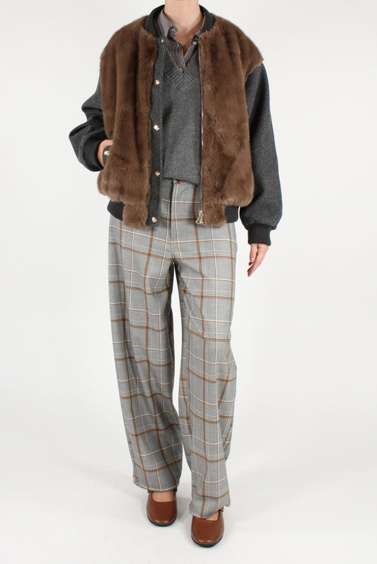 Bomber con Ecopelliccia