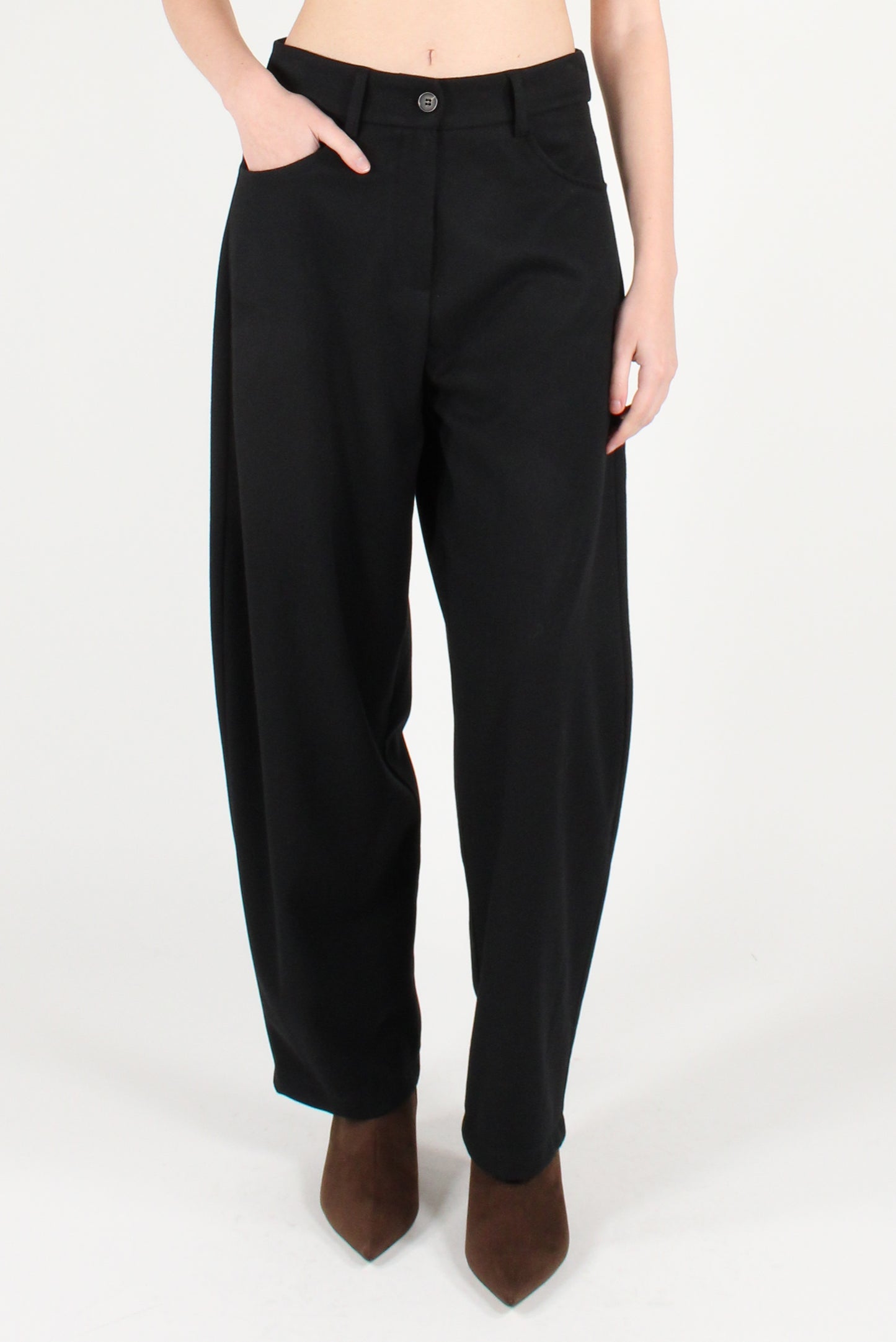 Semi Balloon Pants in Viscose Blend