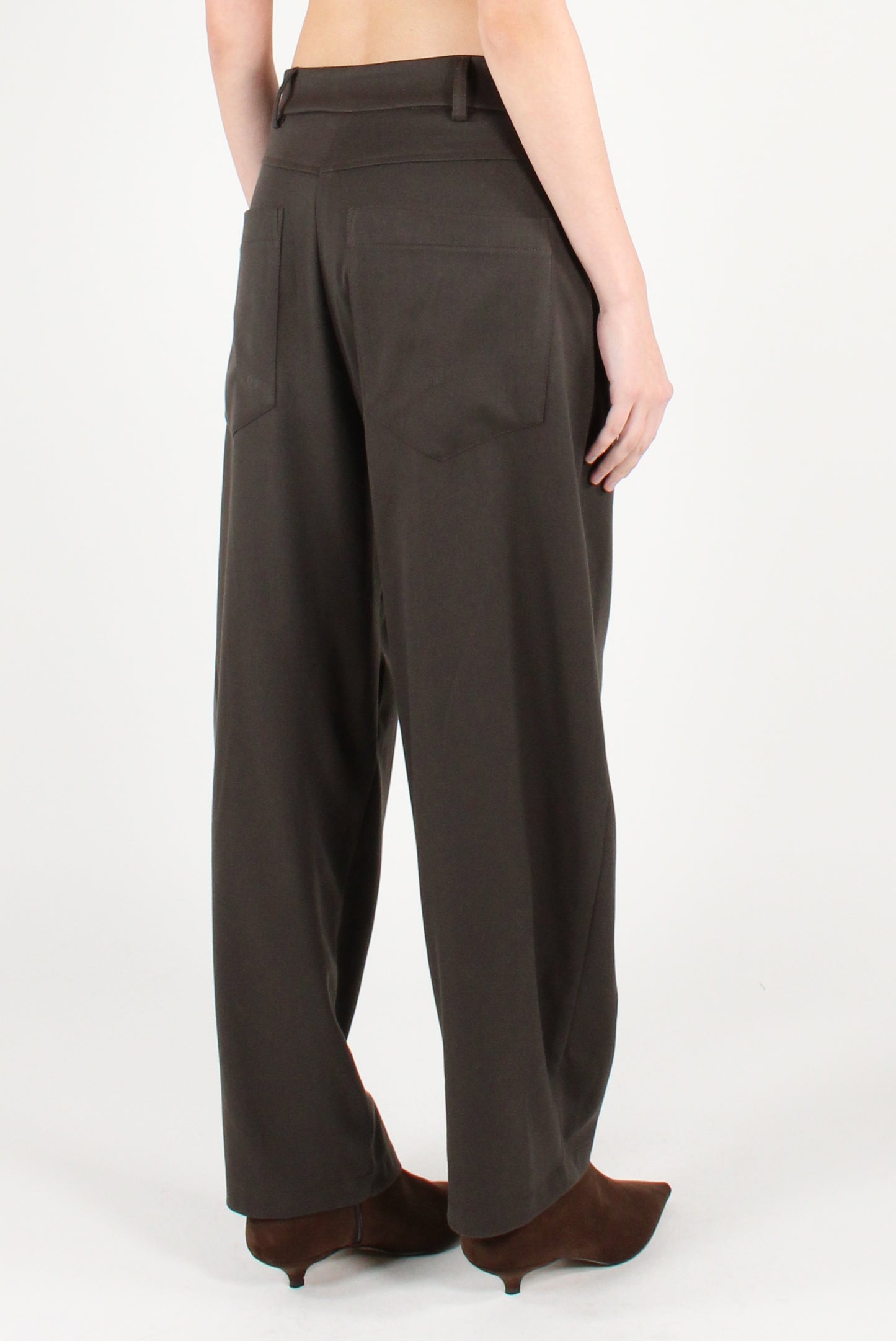 Semi Balloon Pants in Viscose Blend