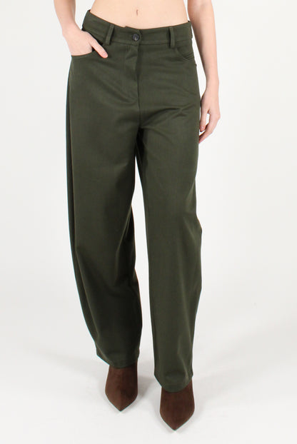 Semi Balloon Pants in Viscose Blend
