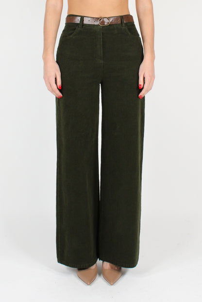 Palazzo Pants in Thin Corduroy