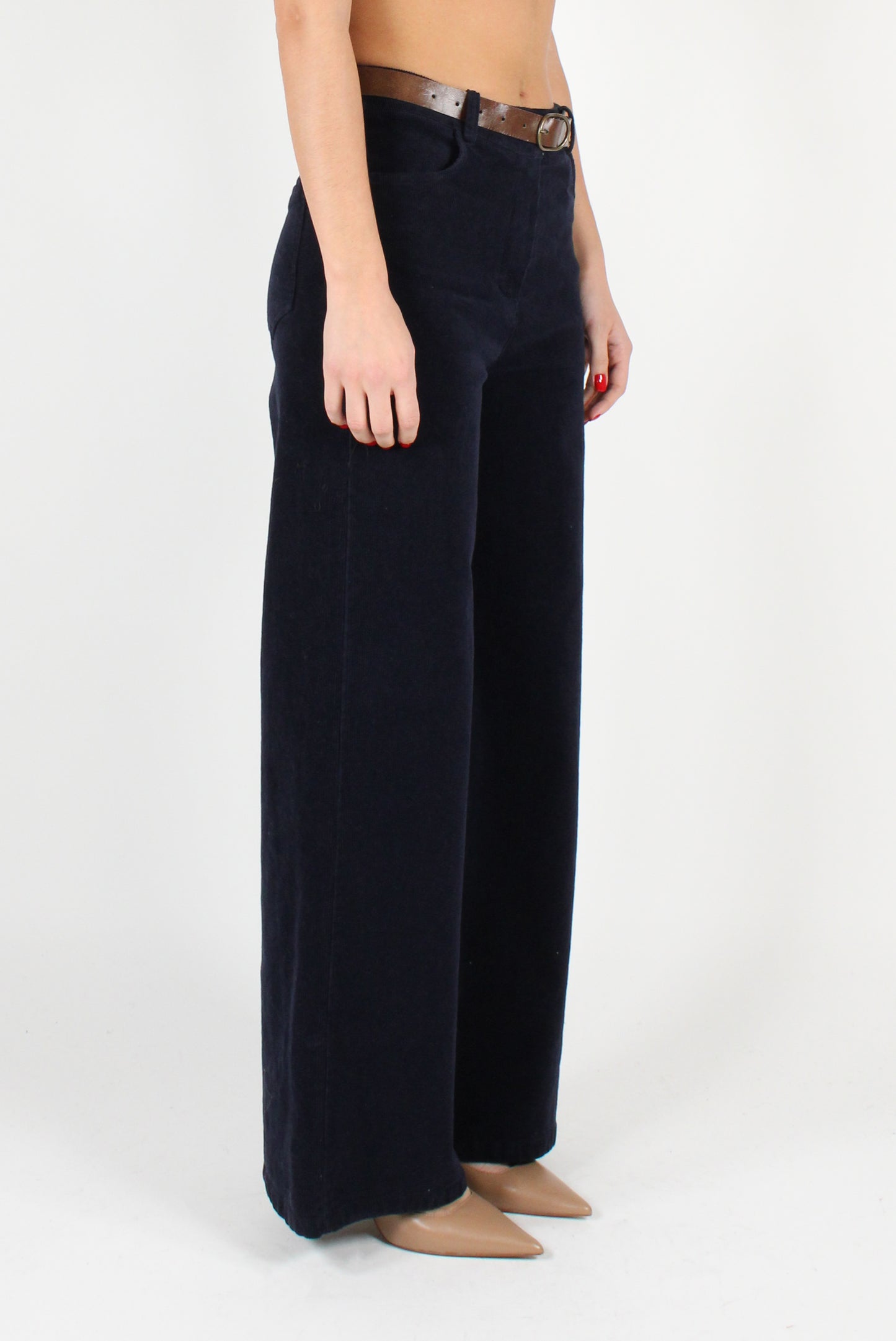 Palazzo Pants in Thin Corduroy