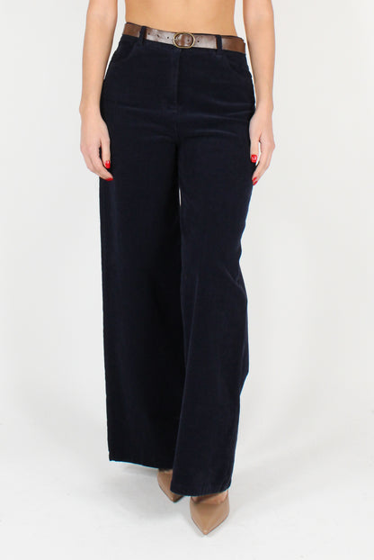 Palazzo Pants in Thin Corduroy