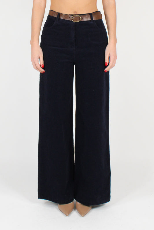 Palazzo Pants in Thin Corduroy