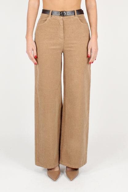 Palazzo Pants in Thin Corduroy