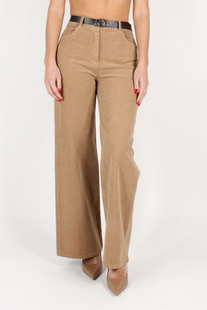 Palazzo Pants in Thin Corduroy