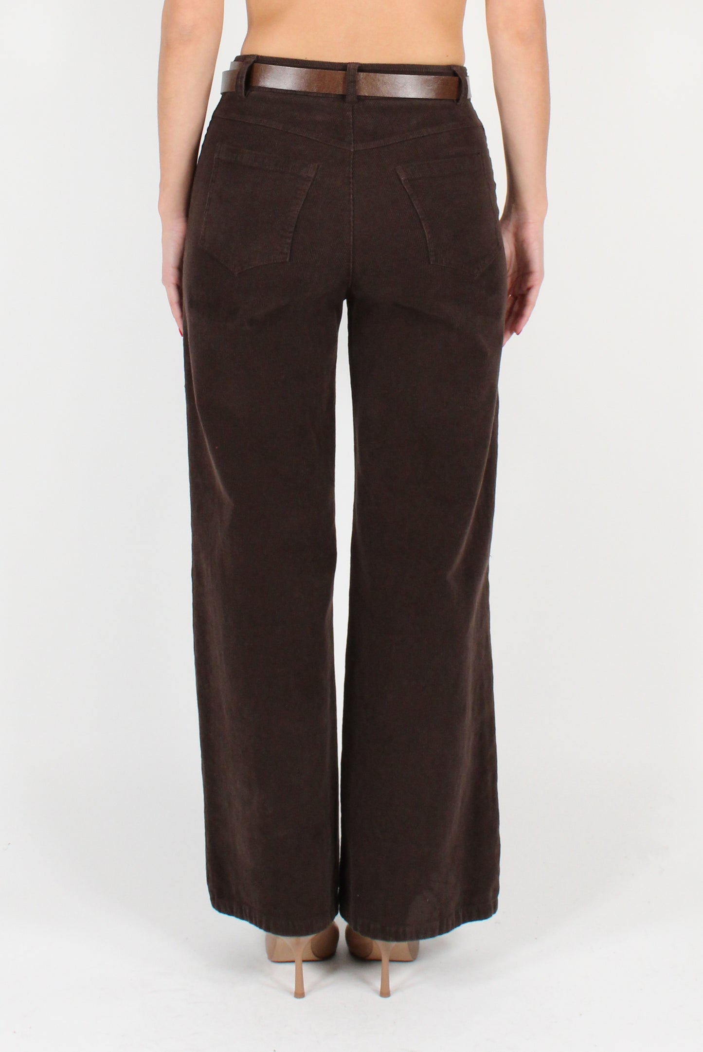 Palazzo Pants in Thin Corduroy