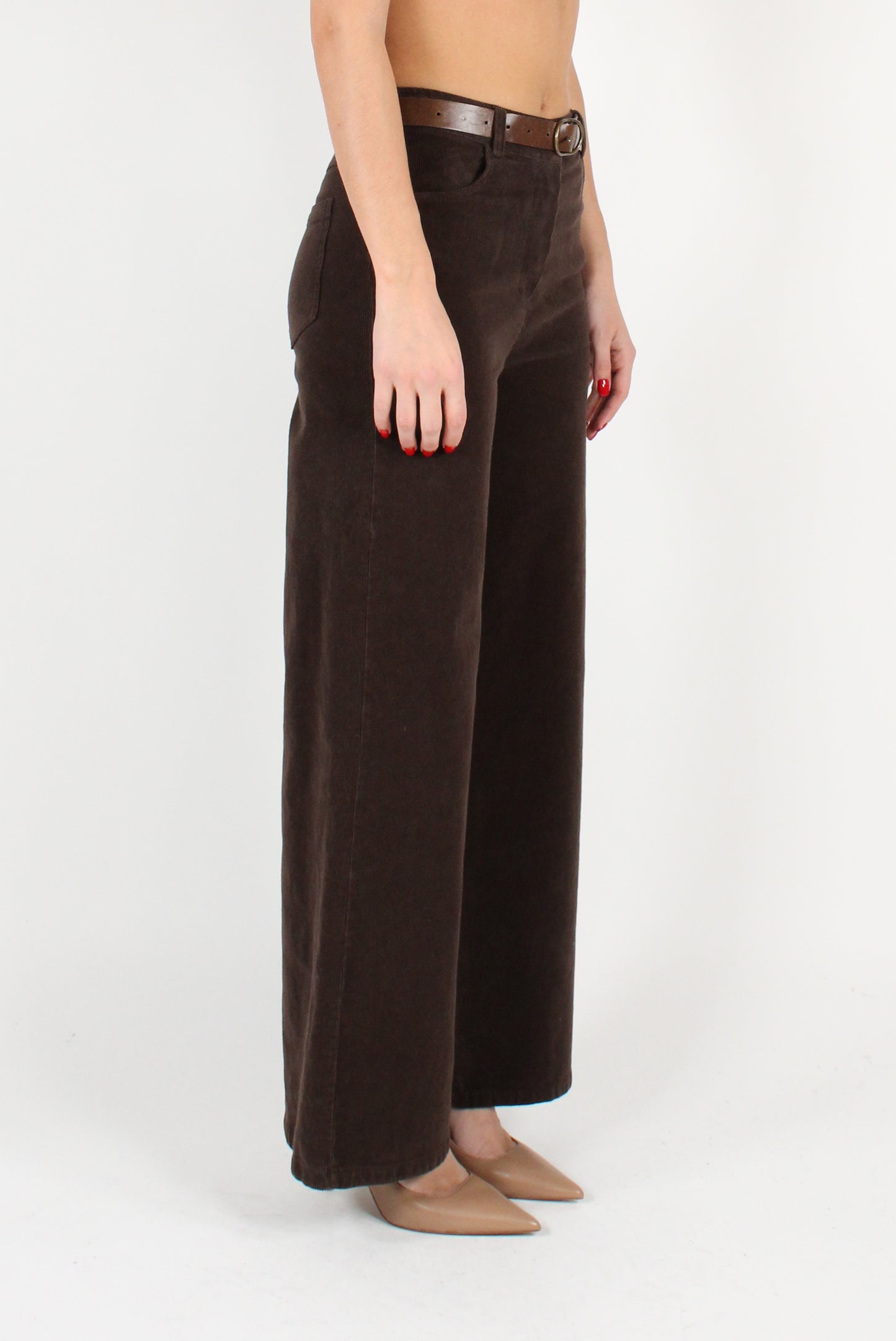 Palazzo Pants in Thin Corduroy