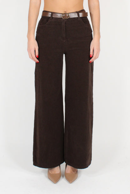 Palazzo Pants in Thin Corduroy