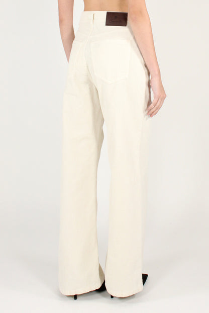 Pantaloni a Palazzo in Velluto a Coste Gabry