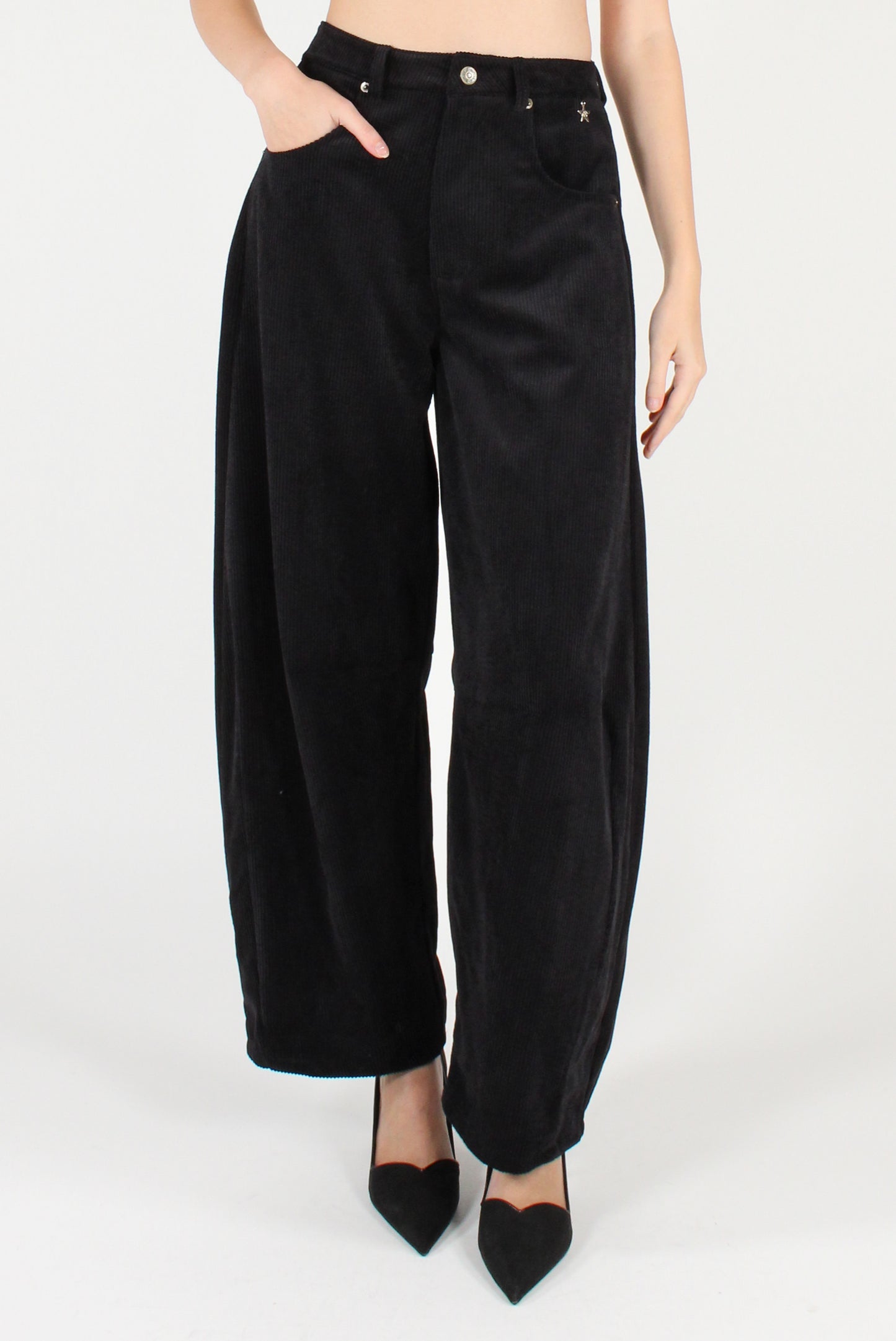 Pantaloni Balloon in Velluto a Coste Gaya