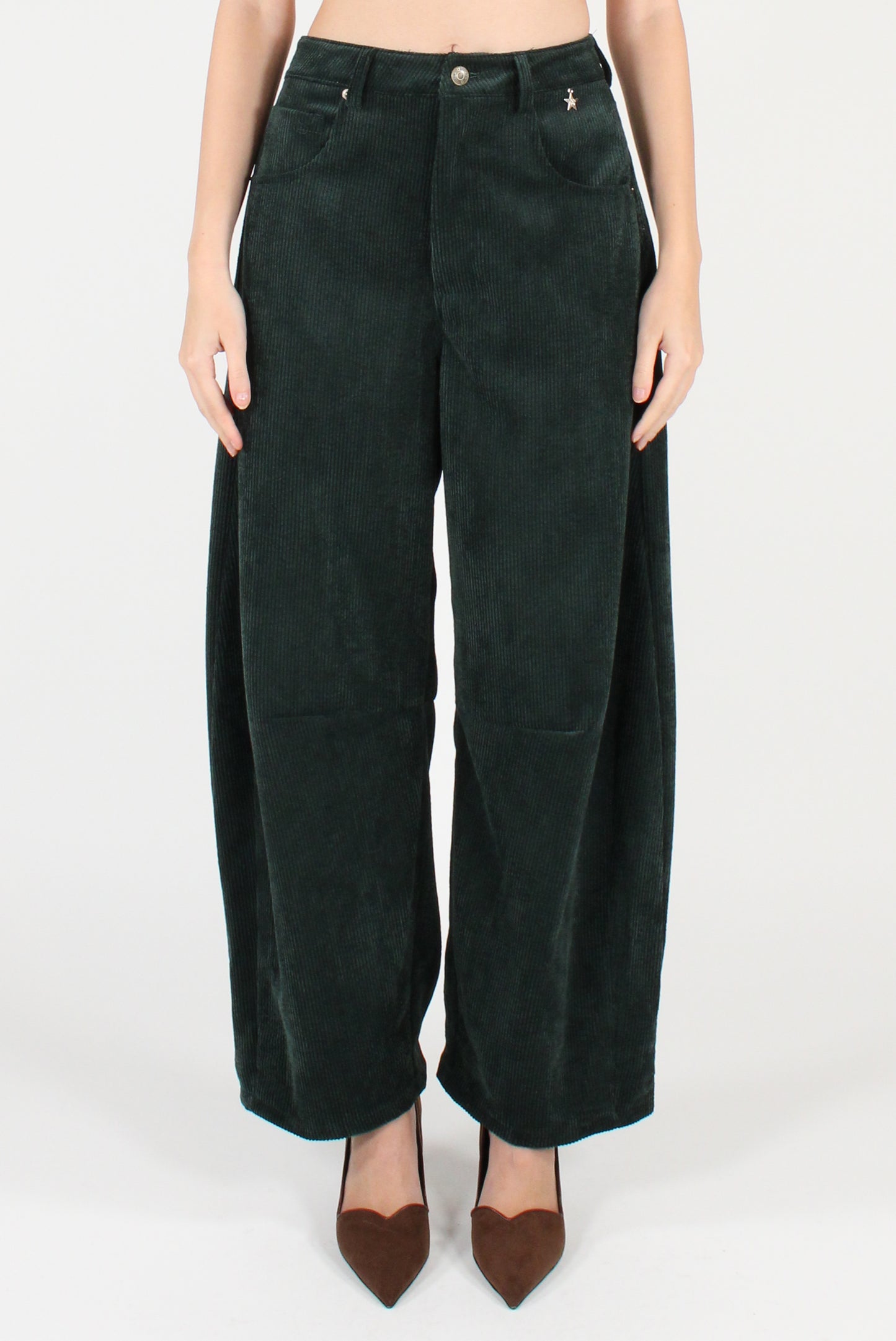 Pantaloni Balloon in Velluto a Coste Gaya