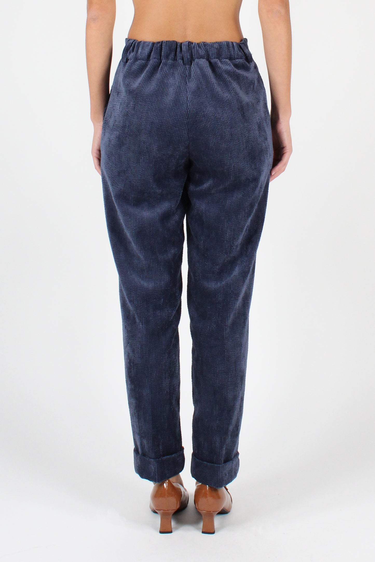 Corduroy Trousers with Cuff