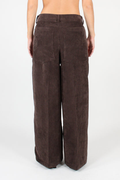 Velvet Palazzo Pants with Pockets