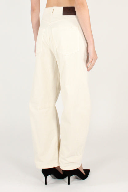 Pantaloni Balloon in Velluto a Coste