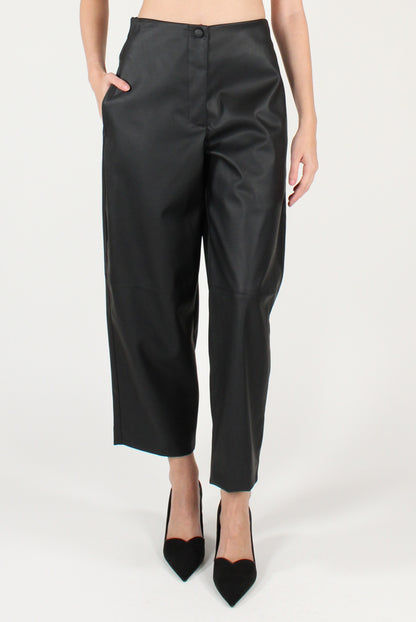 Pantaloni Balloon in Ecopelle