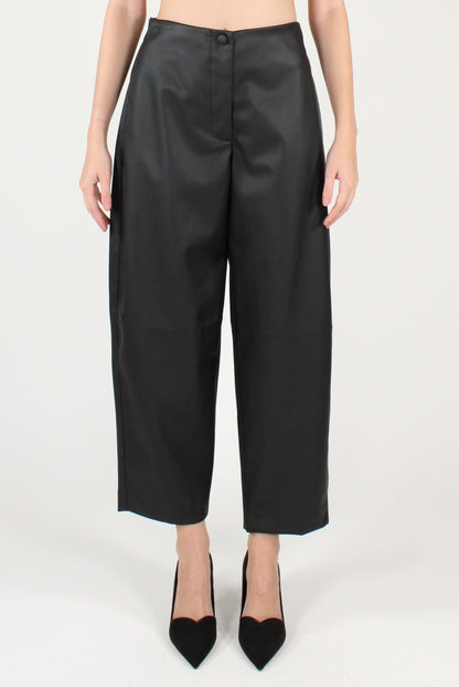 Pantaloni Balloon in Ecopelle