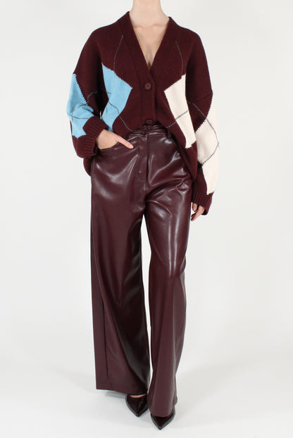 Pantaloni con Tasconi in Ecopelle