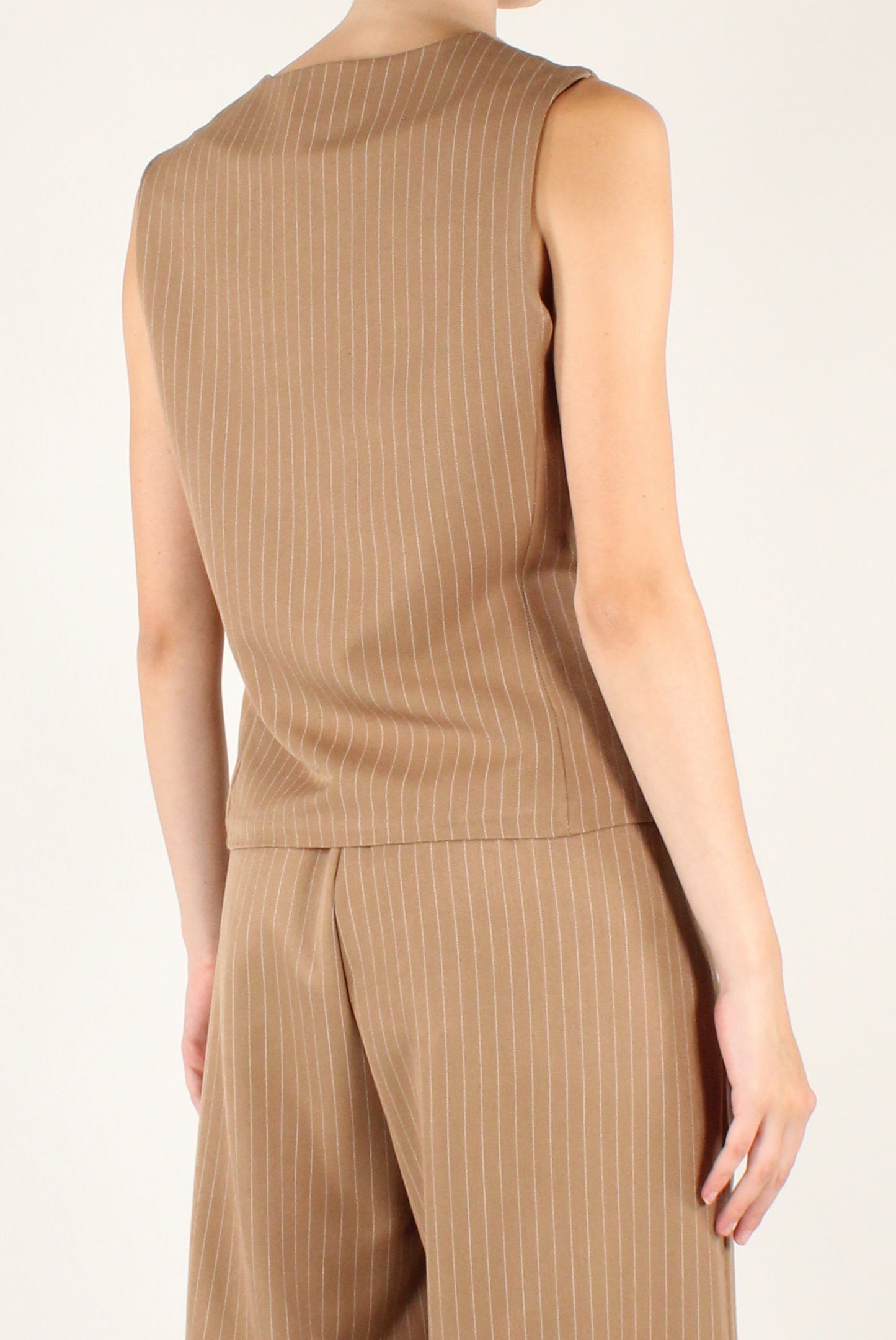 Gilet Gessato Asimmetrico