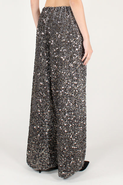 Pantaloni a Palazzo con Paillettes