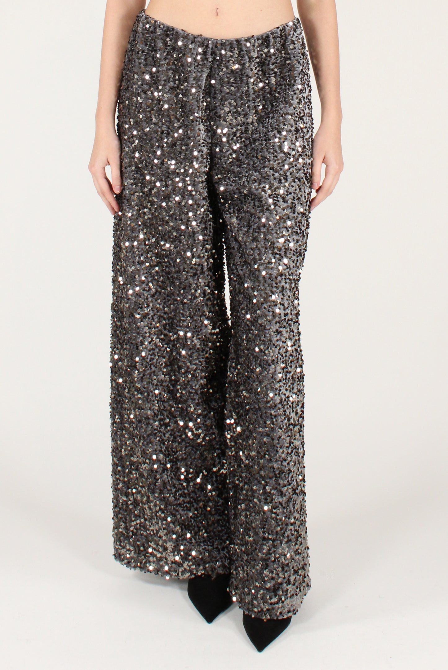 Pantaloni a Palazzo con Paillettes