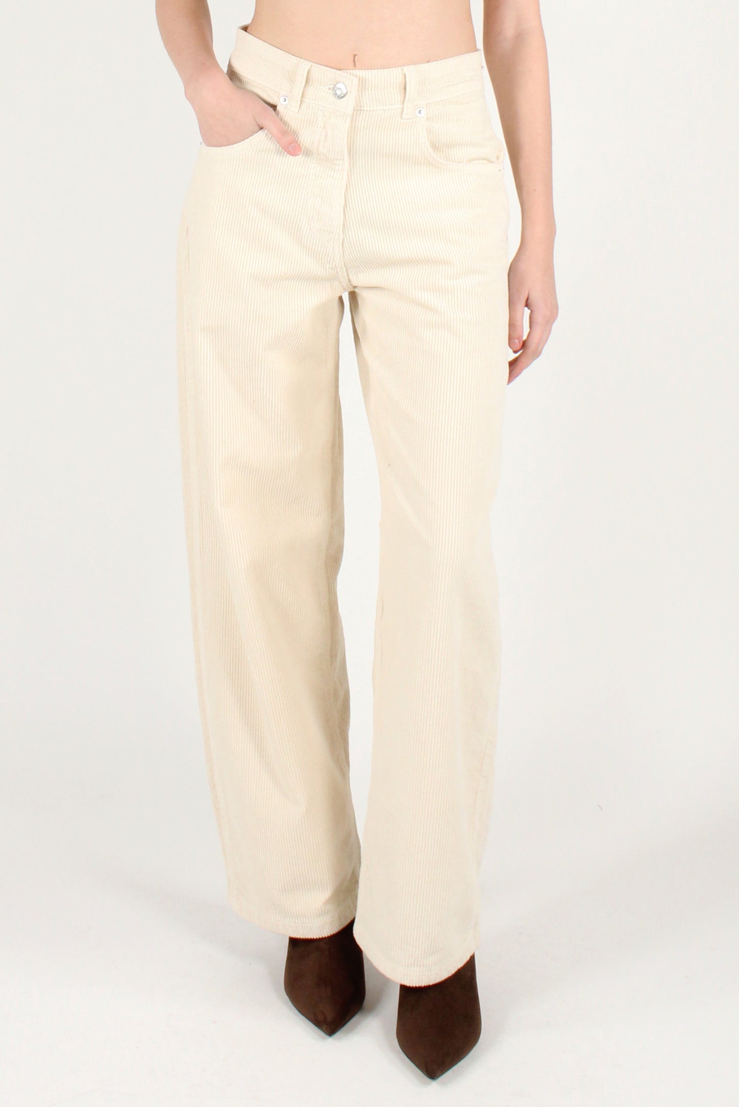 Corduroy Straight Leg Trousers