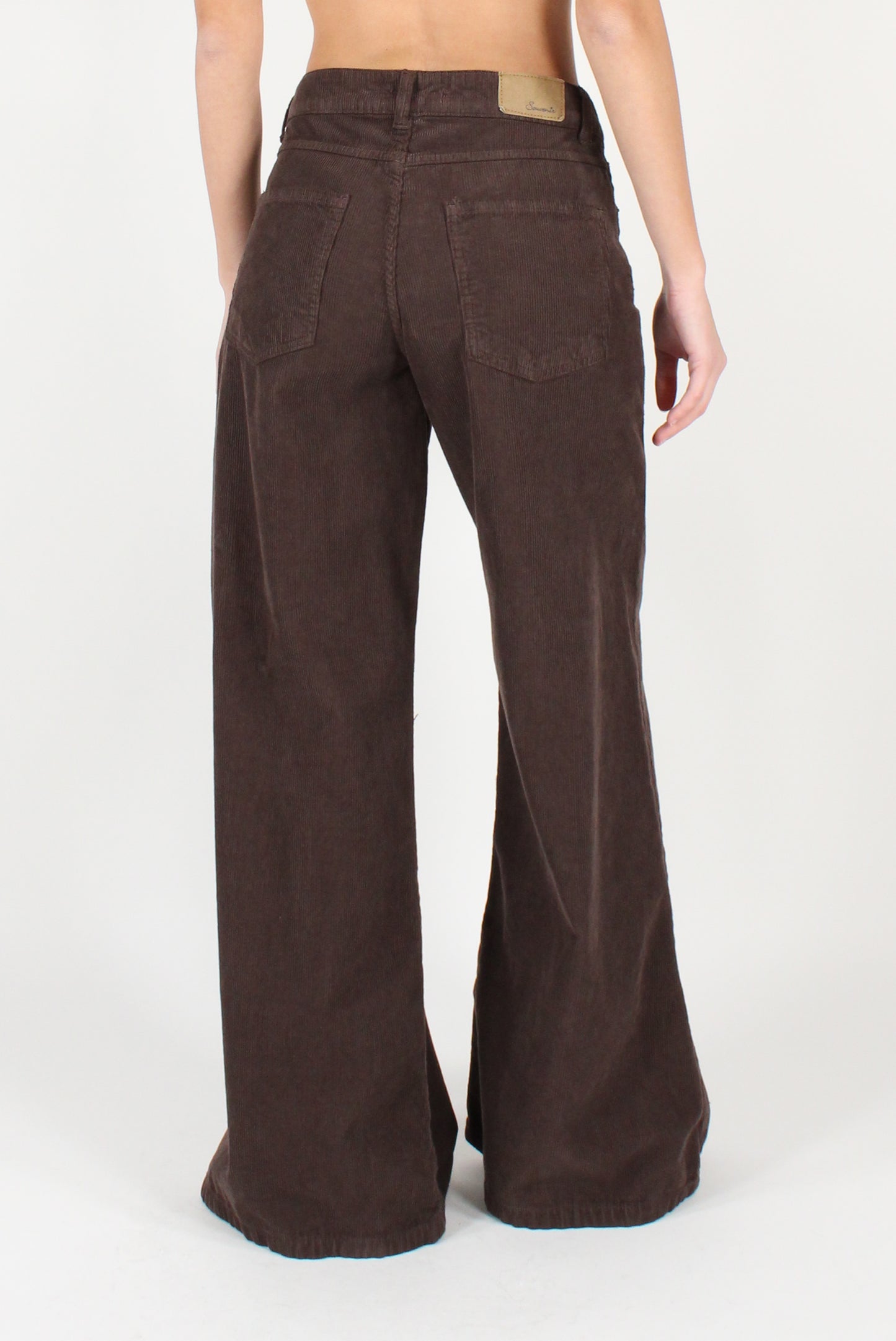 Wide Palazzo Trousers in Corduroy