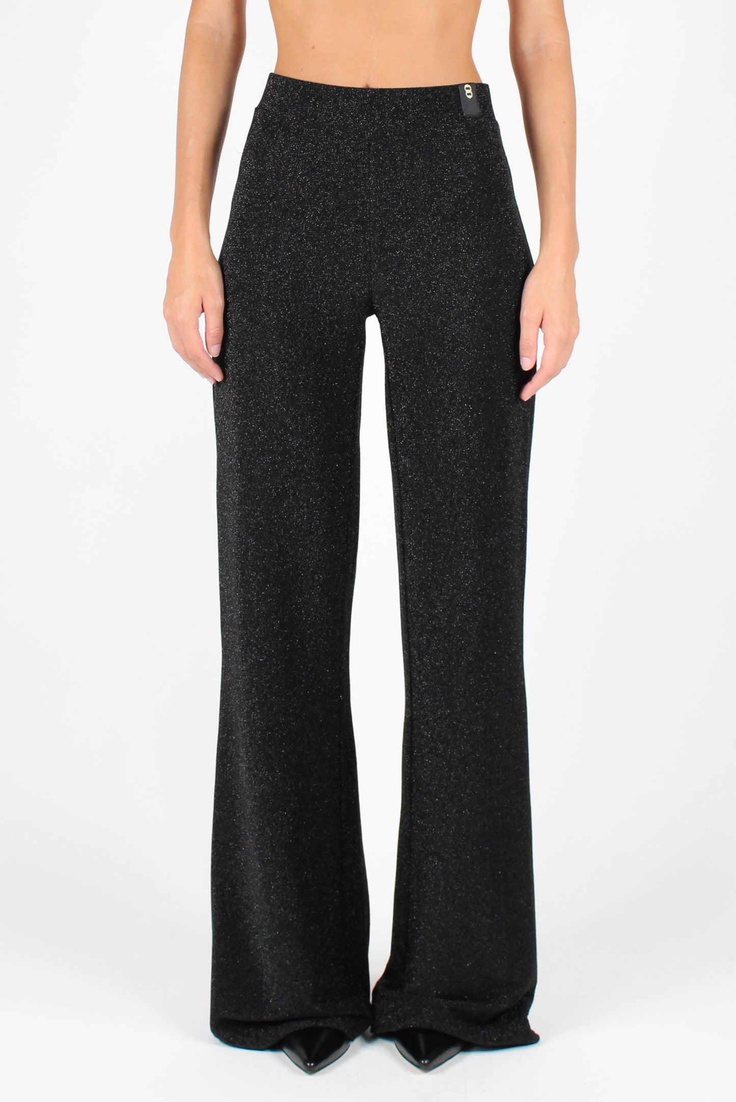 Flare Pants with Lurex