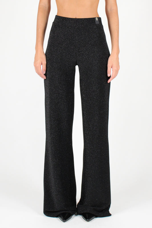 Flare Pants with Lurex