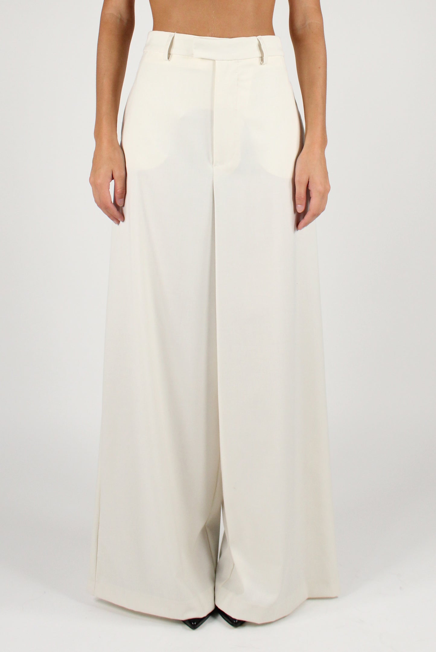 Viscose Blend Palazzo Pants