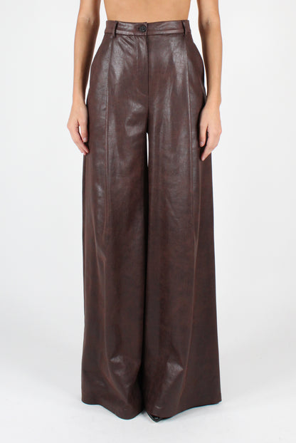 Faux Leather Palazzo Pants