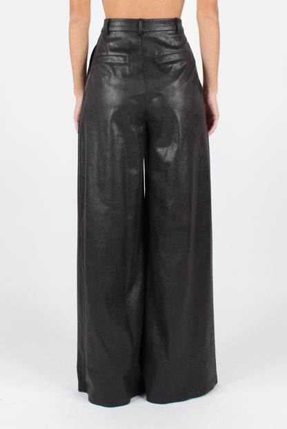 Faux Leather Palazzo Pants