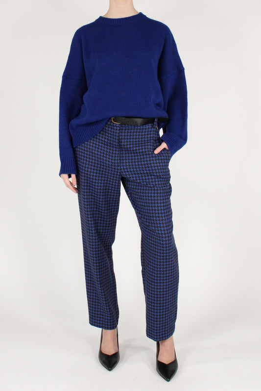 Pantaloni alla Caviglia Pied de Poule