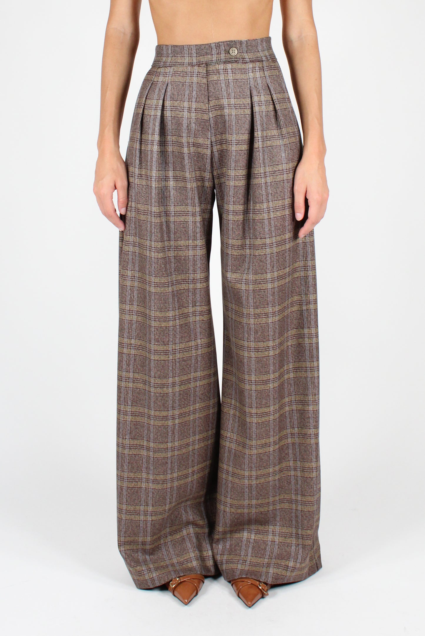 Tartan Palazzo Pants