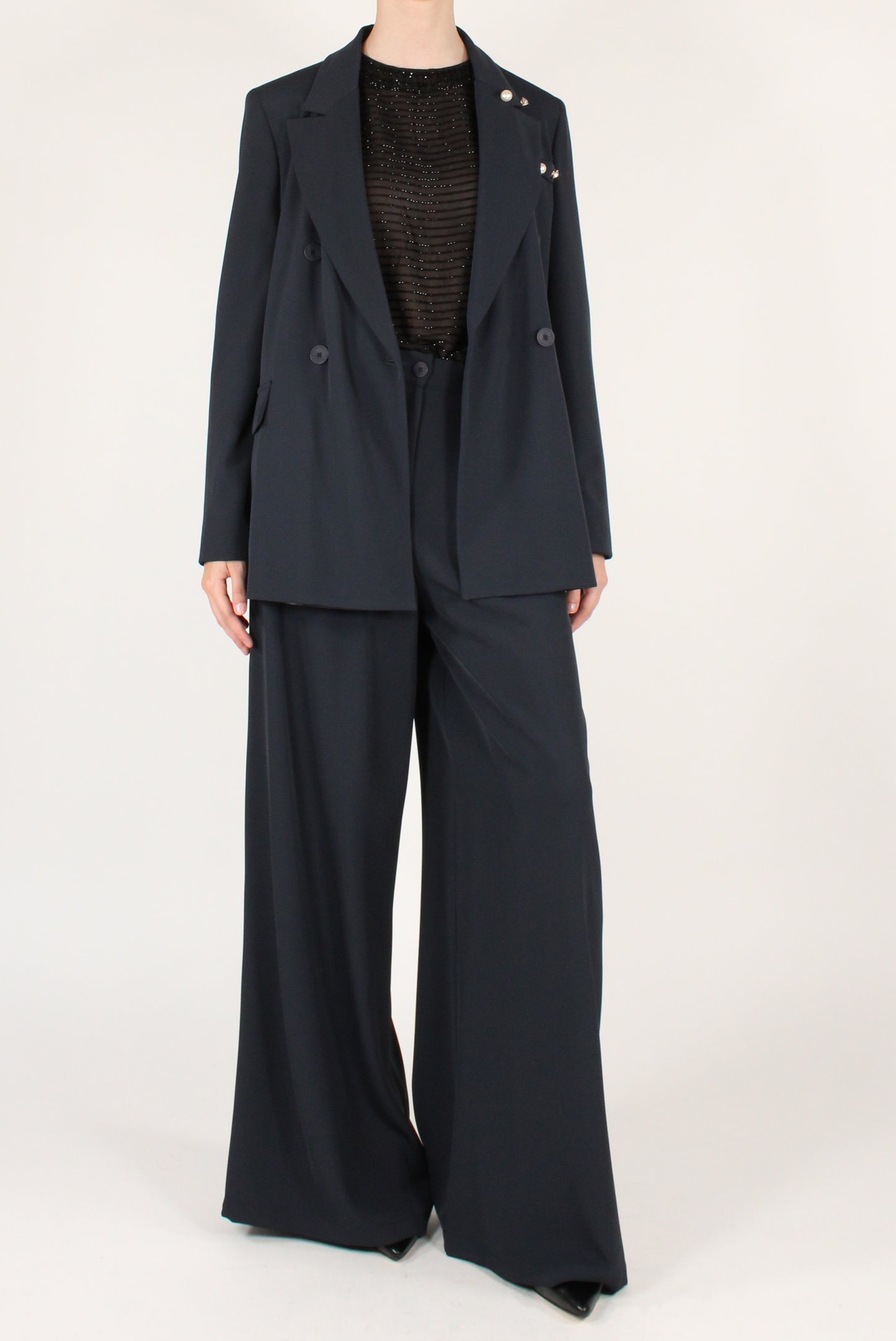 Blazer Doppiopetto con Spille